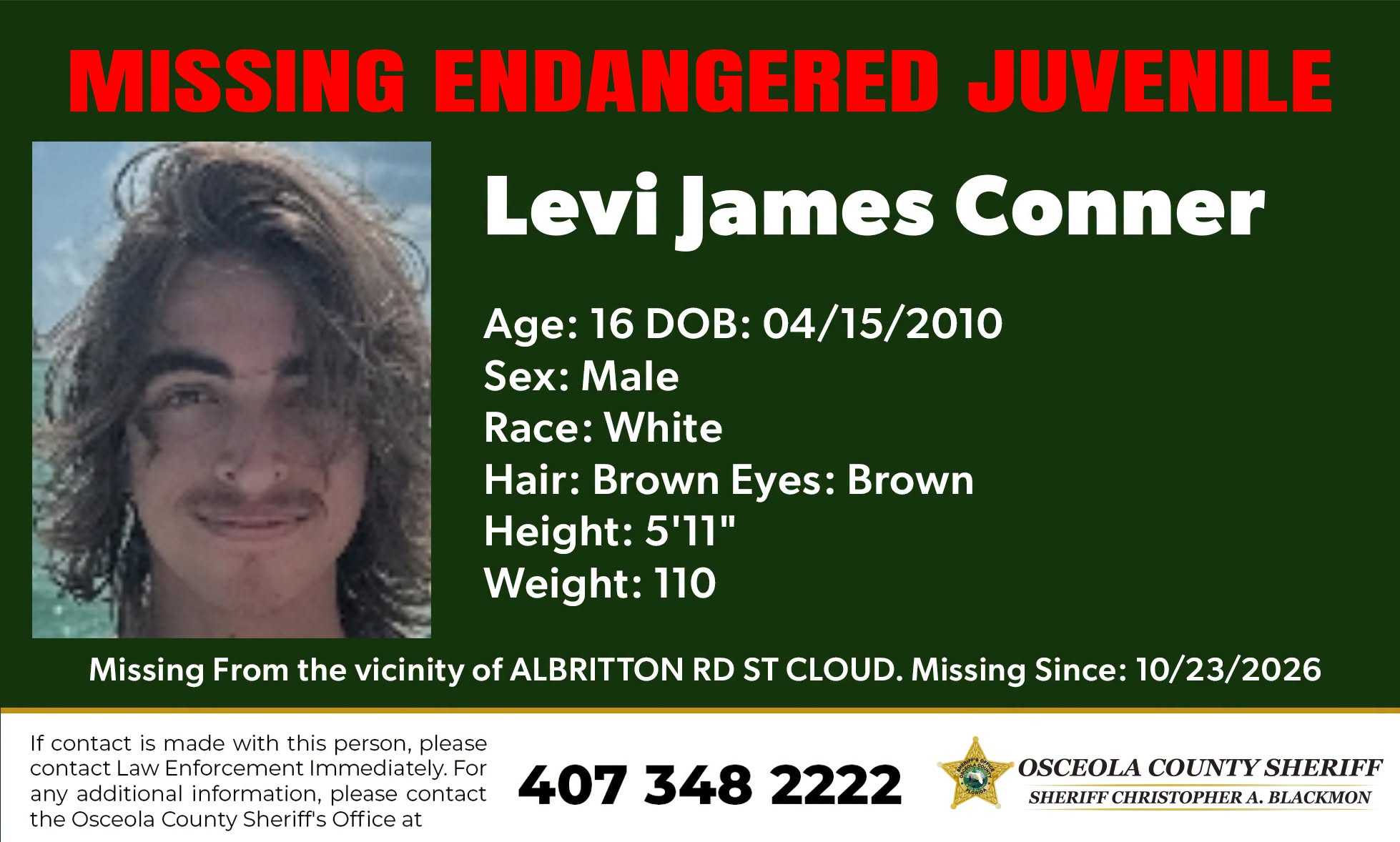 Missing Florida teen’s truck found unoccupied in Atlanta — WESH 2 Orlando, Oviedo Community news