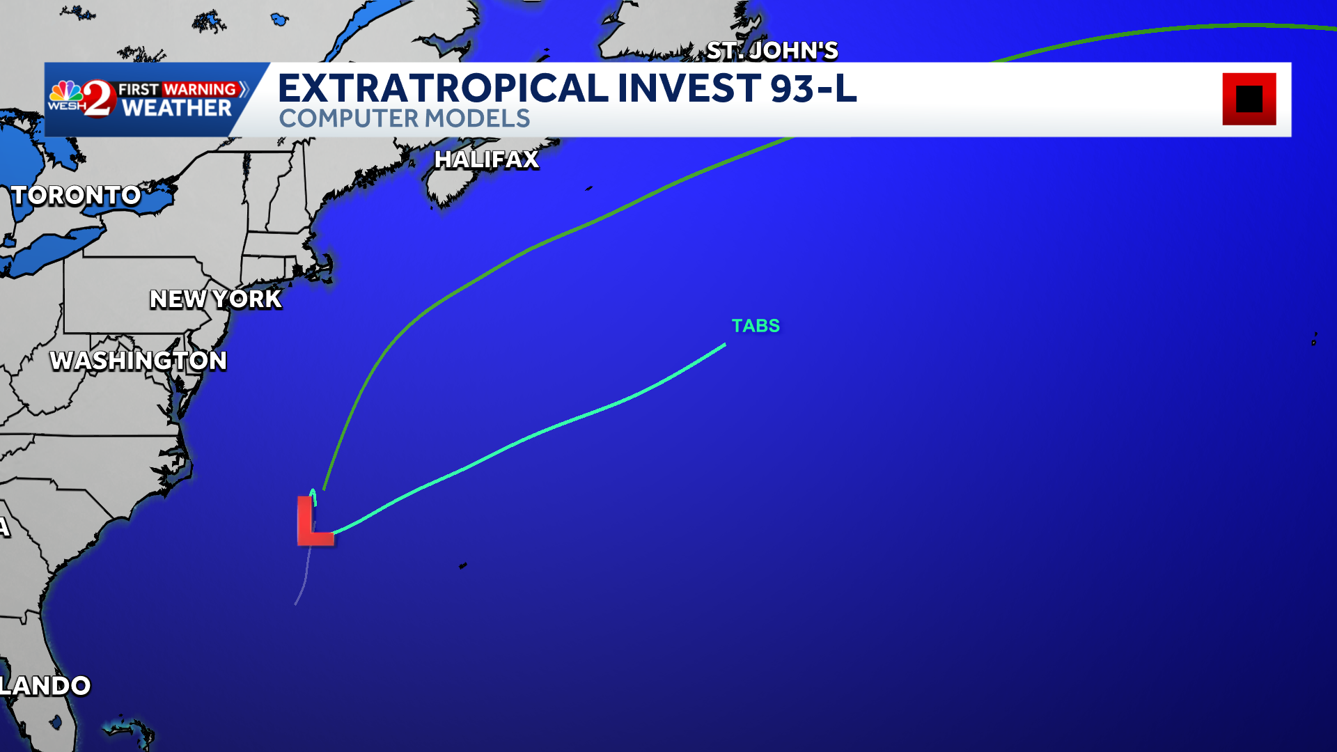 Invest 93-L: Maps, spaghetti models — WESH 2 Orlando