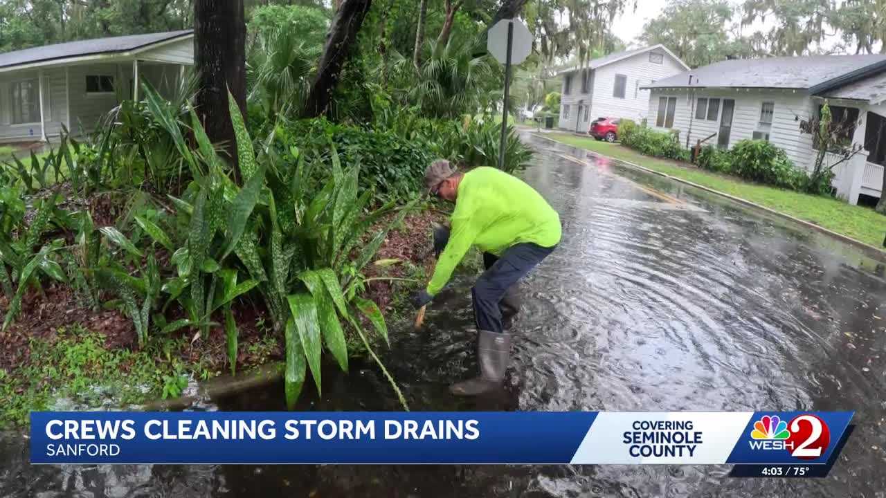 Sanford crews clear storm drains of debris with vacuum trucks to prevent flooding — WESH 2 Orlando, Oviedo Community news