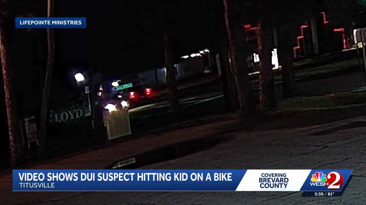 New video shows DUI suspect hit kid on bike in Titusville — WESH 2 Orlando, Oviedo Community news