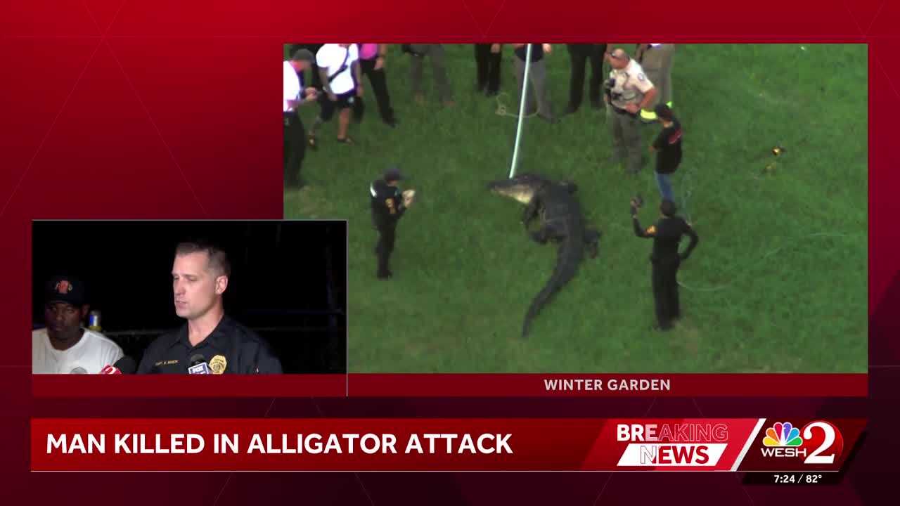 Alligator attacks, kills man who was fishing in Winter Garden, police say — WESH 2 Orlando, Oviedo Community news