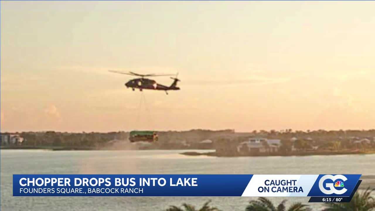 A Black Hawk carrying a school bus over Florida town had residents asking one question: Why? — WESH 2 Orlando, Oviedo Schools news