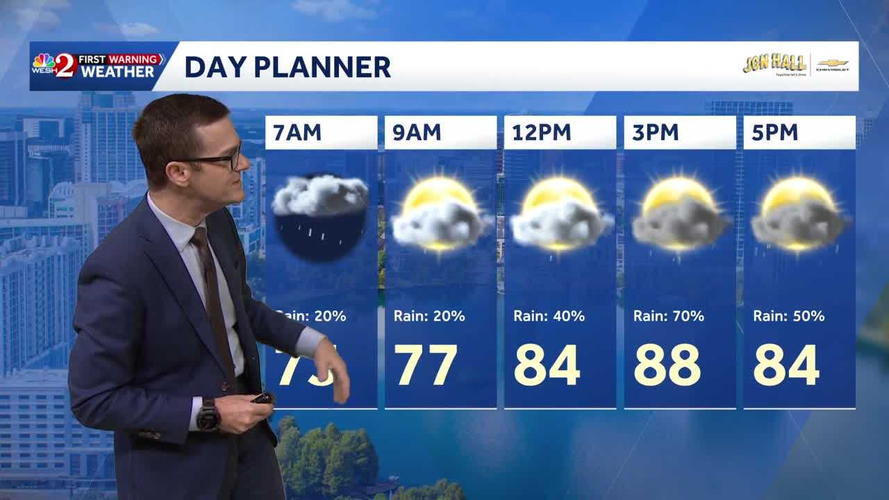 Warm, muggy weekend for Central Florida — WESH 2 Orlando, Oviedo Community news