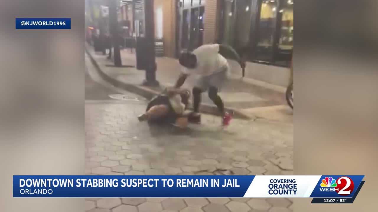 Downtown Orlando stabbing suspect ordered to remain in jail without bond — WESH 2 Orlando, Oviedo Business news