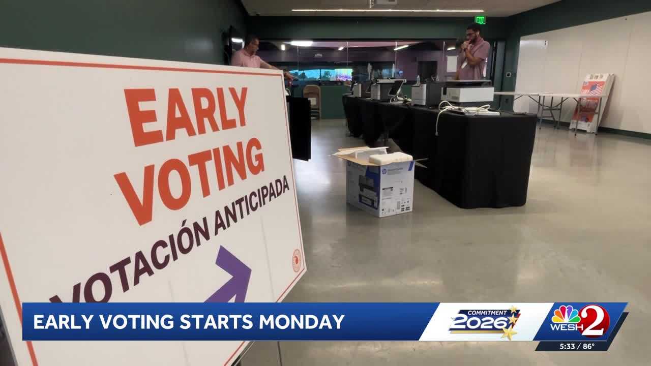 Early voting begins Monday in Florida — WESH 2 Orlando, Oviedo Community news