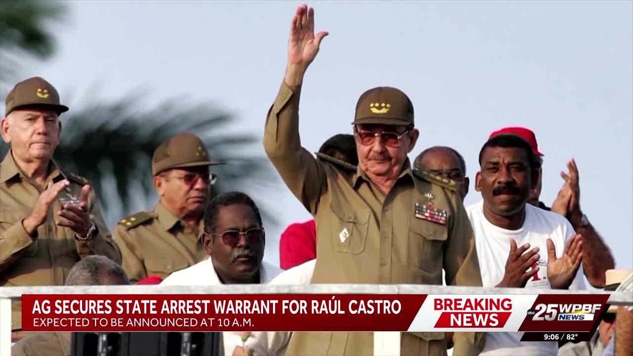 Florida attorney general announces arrest warrant for Raul Castro in Miami — WESH 2 Orlando, Oviedo Community news
