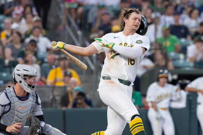 A's slugger Nick Kurtz will see a specialist about his injured right thumb — ClickOrlando Sports, Oviedo Sports news